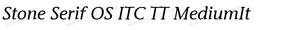 Stone Serif OS ITC TT MediumIta字体转换